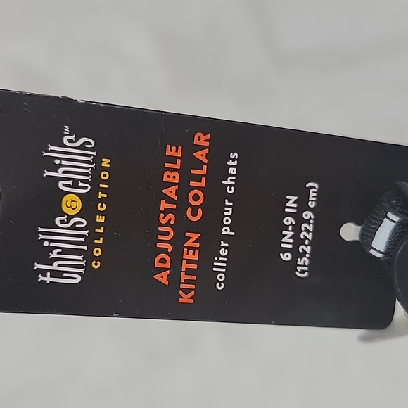 Thrills & Chills Halloween Skeleton Adjustable Kitten Collar - Picture 5 of 5